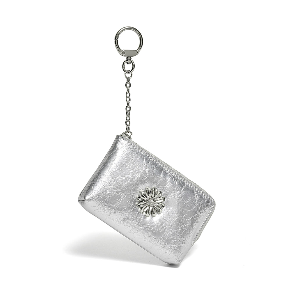 KEY CHAIN CARD WALLET SILVER | ファッション通販サイト NUGU