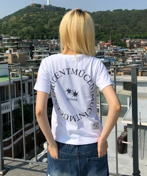 MUCENT X COIRIS SIGNATURE LOGO MIX HALF T (2COLOR)