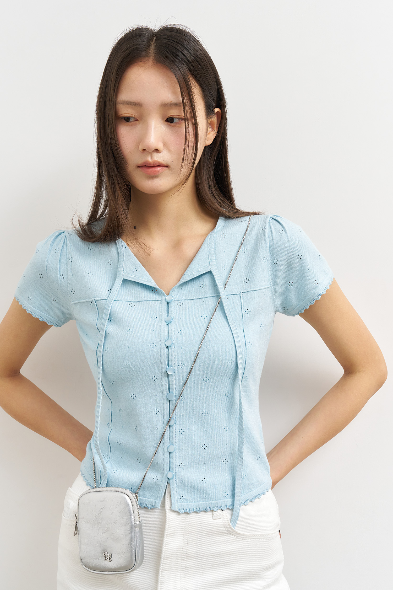 【GENERAL IDEA】Pintuck Square Neck Half Knit ティーシャツ GENERAL IDEA | ファッション通販サイト NUGU