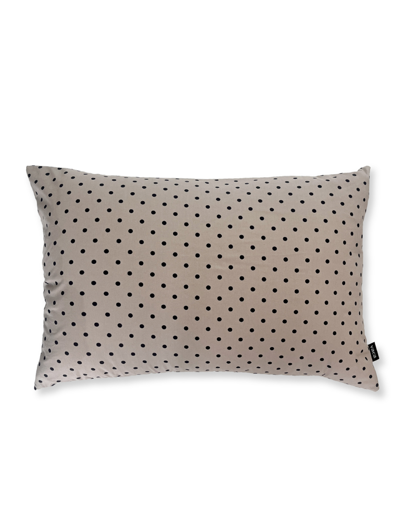 MOCHA DOT PILLOW COVER