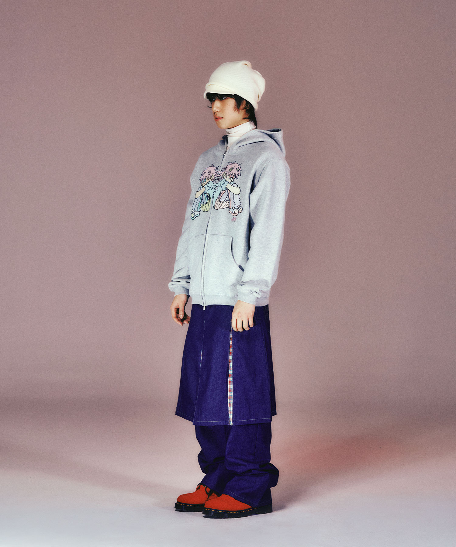 NGC BOY HOODIE ZIP UP_GREY(NG2FSUM482A) | ファッション通販
