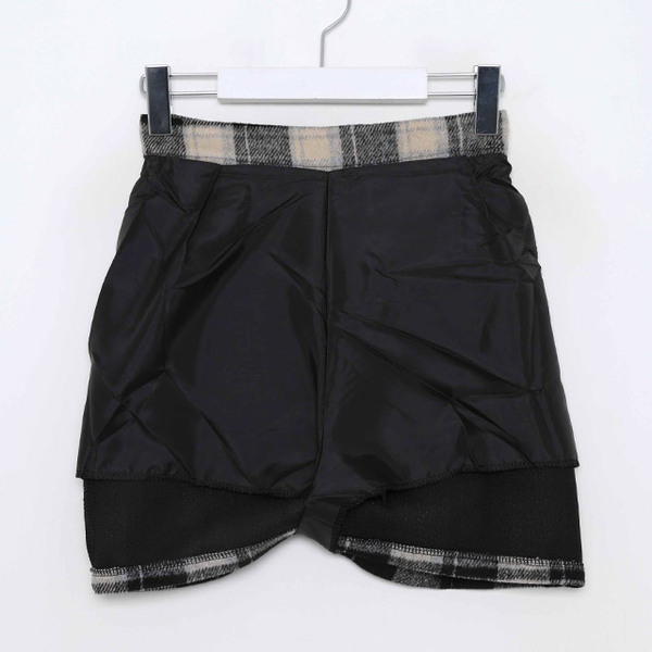 ALESSANDRA RICH★素敵！チェックウールミニスカート チェッキ柄ウール調スカート PRCL906496｜Cummel(キュンメル)