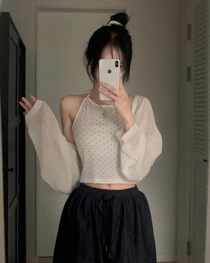 ドットホルターネックキャミソール | ファッション通販サイト NUGU