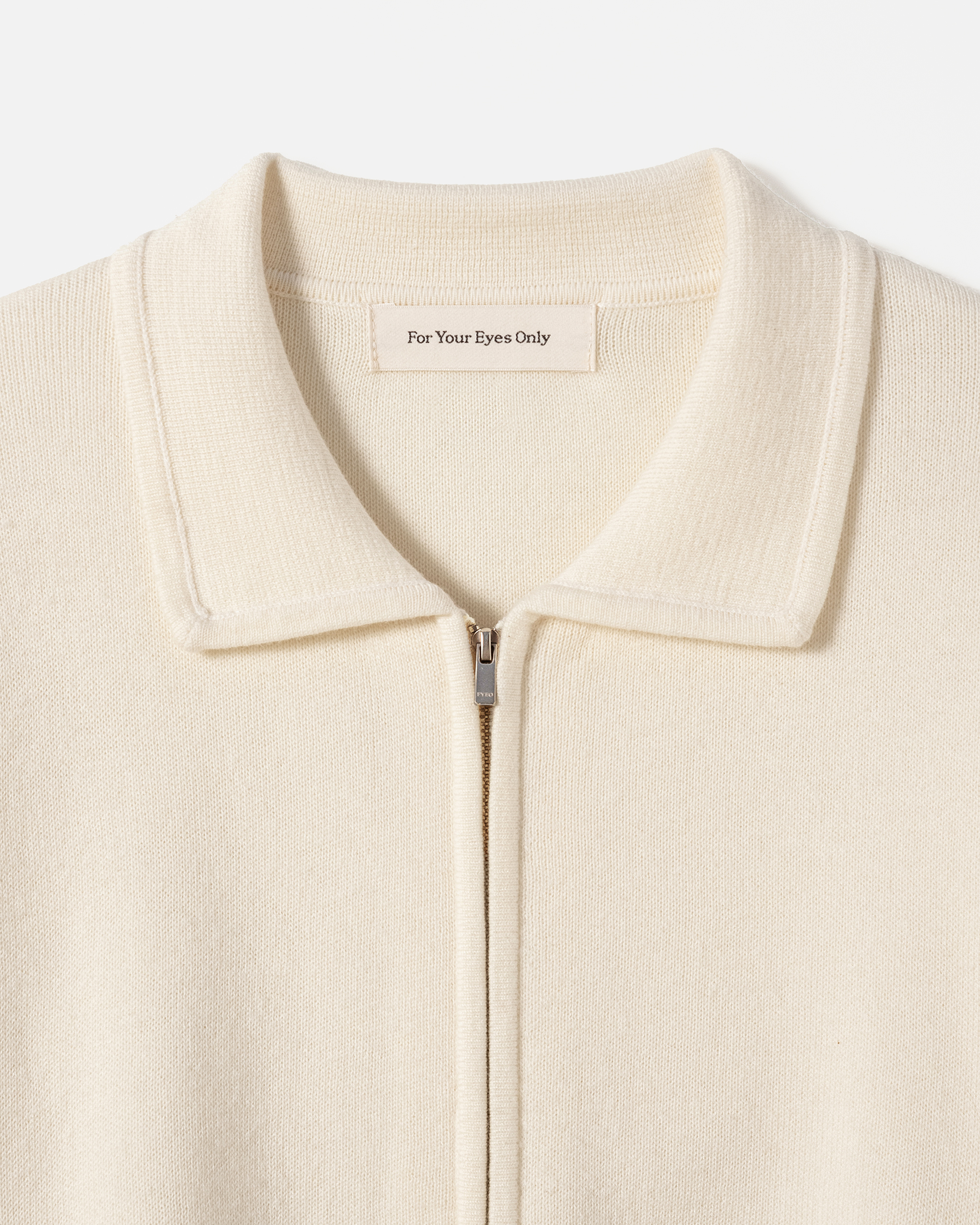 ピッピ Pony Soft Collar Zip Up (Ivory) | ファッション通販サイト NUGU