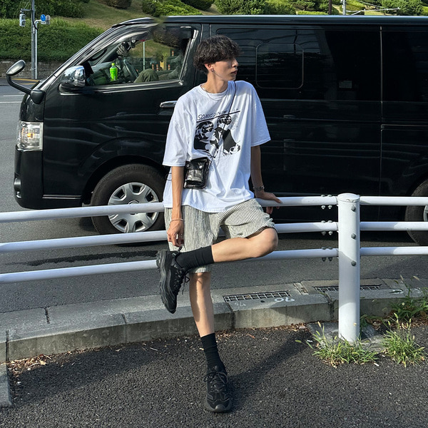 ストライプハーフパンツ | ファッション通販サイト NUGU