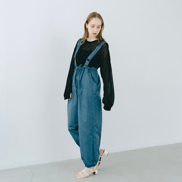 オメカシ ヘンリーシアーニットプルオーバー ネイビー 一枚で着映え◎】ヘンリーシアーニットプルオーバー | Omekashi