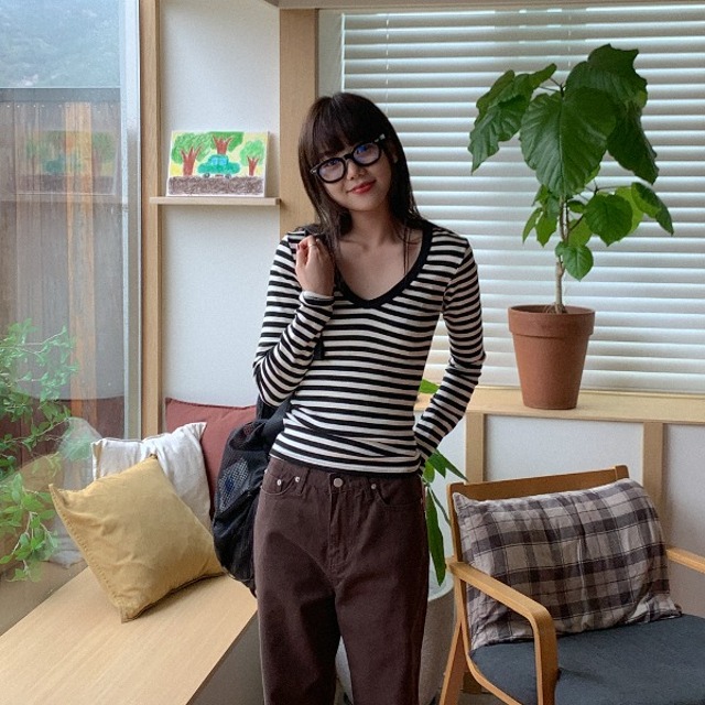 ボーダーVTシャツ