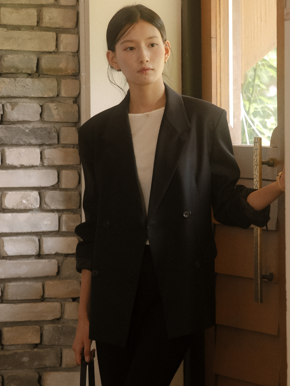 Double button jacket TIFA03JK02_Black