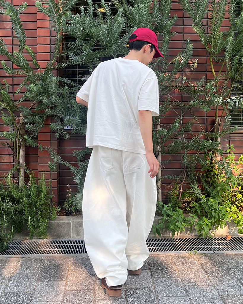 90s ドモンEX コットンリネンワイドバギーパンツ　archive 00s Domingo（ドミンゴ）公式オンラインショップ
