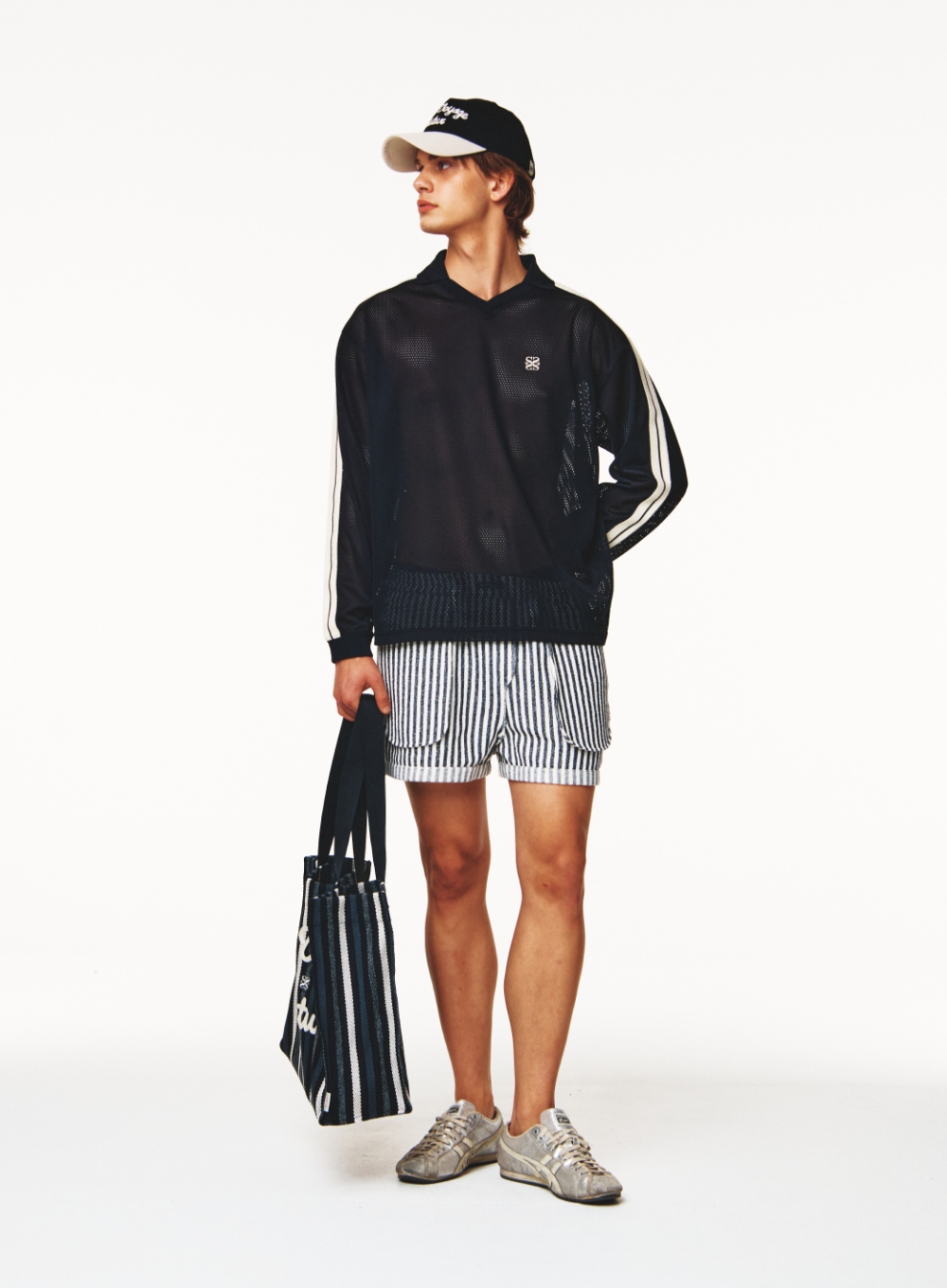 【 SATUR 】Lausanne Mesh Football Shirt Lausanne Mesh Football Shirt - Black | ファッション通販