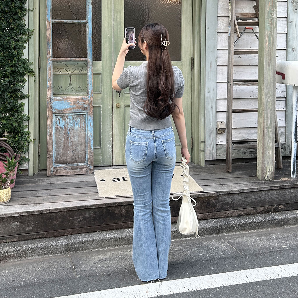 フレアフィットデニムパンツ | ファッション通販サイト NUGU