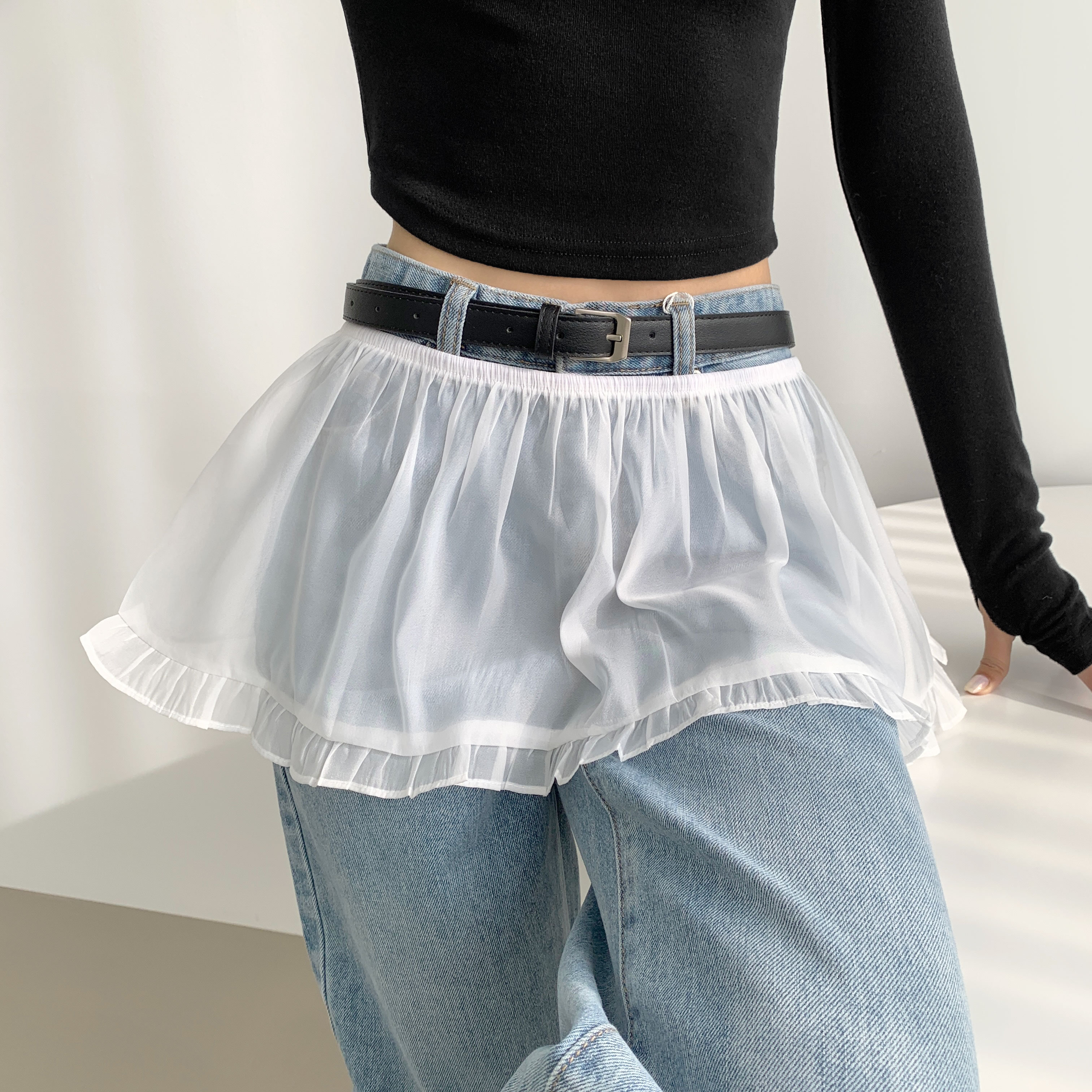 PATOU 未使用フリルスカート　36ネイビー PATOU 未使用フリルスカート 36ネイビー - メルカリ