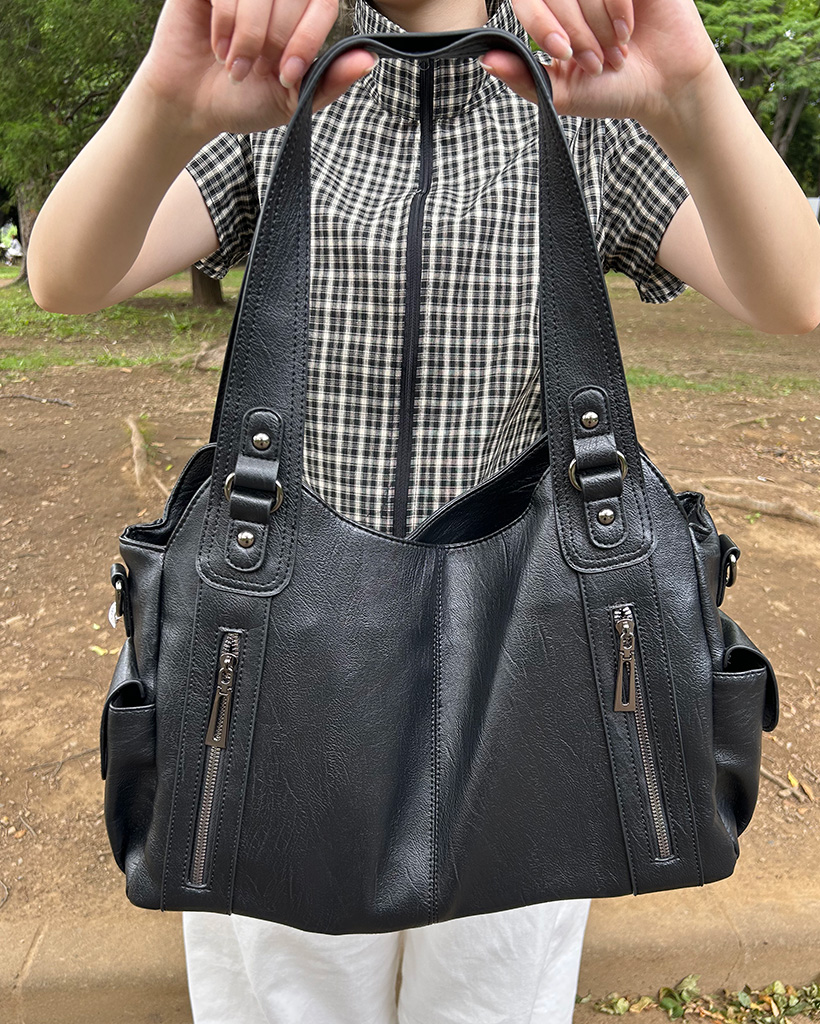 新品　ShinaTeqru シナテル　ショルダーバッグ ユニセックス)ヴィンテージポケットショルダーバッグ