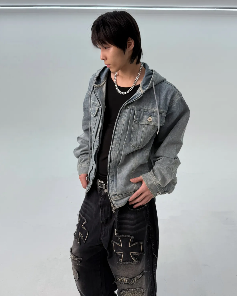 フード付きデニムジャケット | ファッション通販サイト NUGU