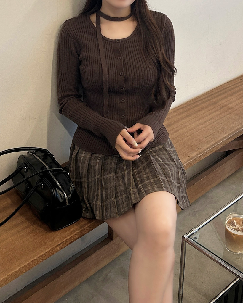 チョーカーニットカーディガン | ファッション通販サイト NUGU