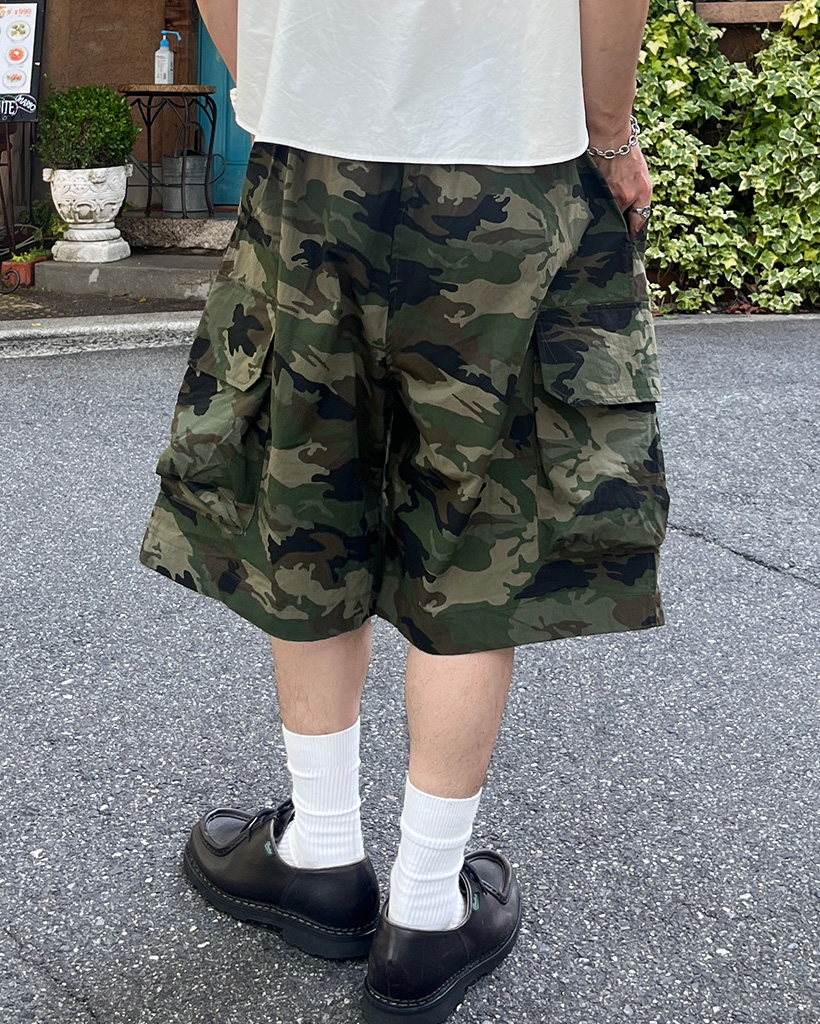 迷彩カーゴポケットバミューダパンツ | ファッション通販サイト NUGU