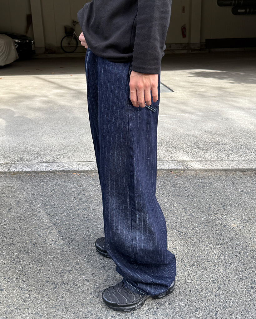 ストライプバルーンデニムパンツ | ファッション通販サイト NUGU