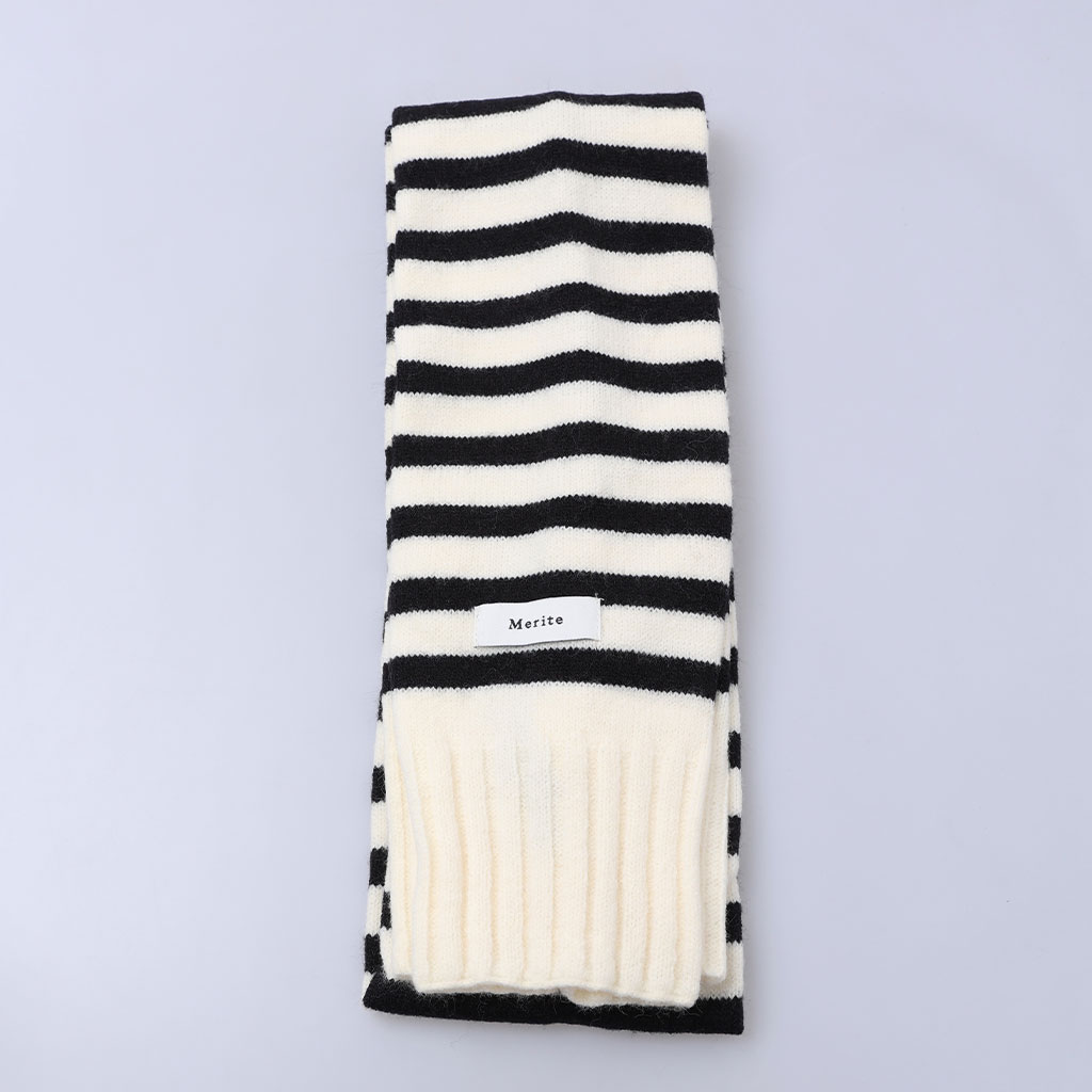 ボーダーニットマフラー | ファッション通販サイト NUGU