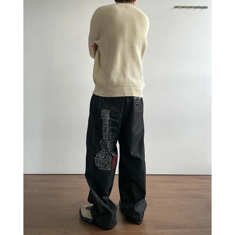 カラフルプリントデニムパンツ プリントデニムパンツ-1C | ファッション通販サイト NUGU