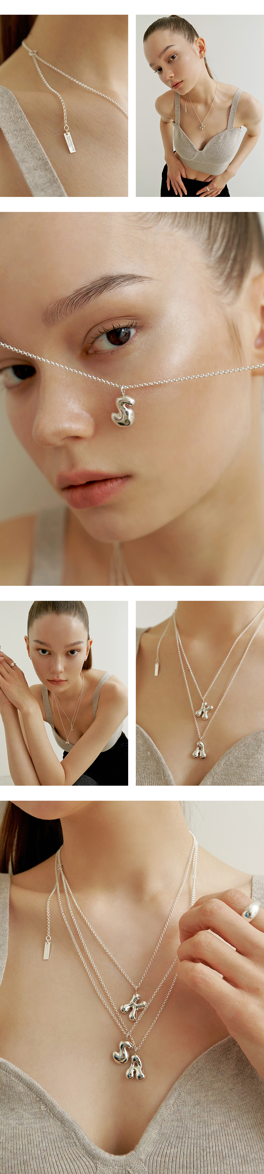leeENoir■Flow Initial Necklace (classic chain) ネックレス Flow Initial Necklace (classic chain) | ファッション通販