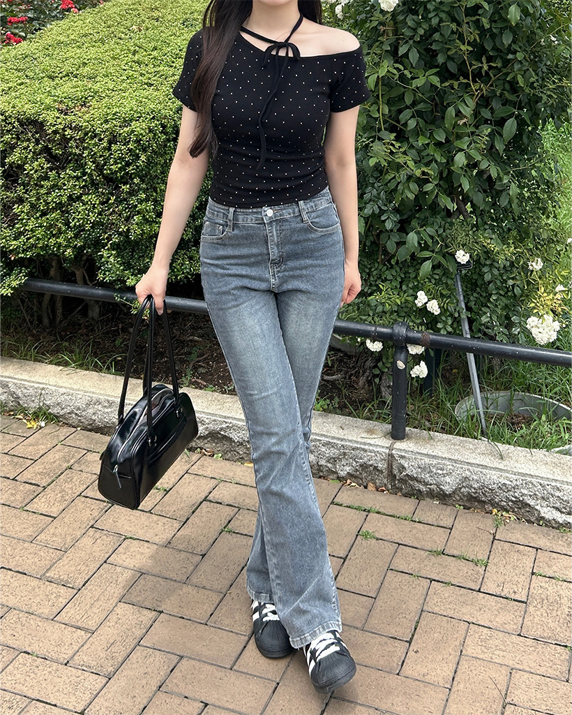 voozページ ウォッシュブーツカットデニム | ファッション通販サイト NUGU