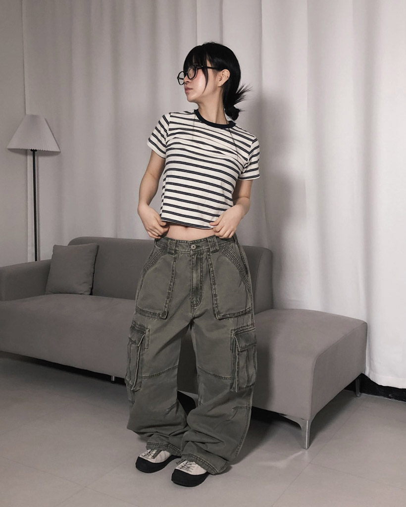 カーゴワイドジョガーパンツパンツ | ファッション通販サイト NUGU