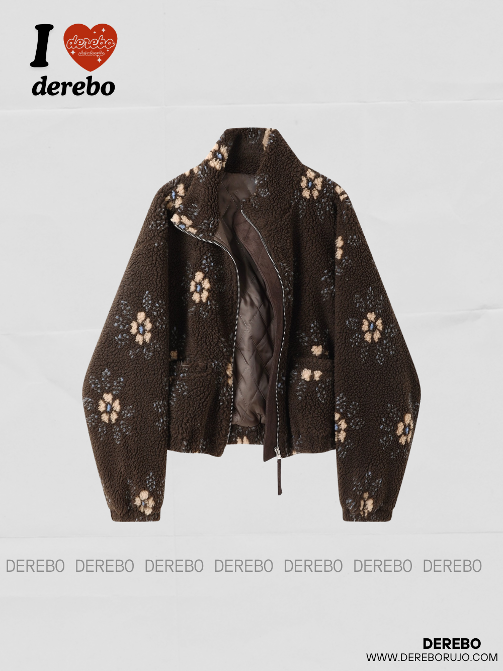 キルティングハイネック パーカー