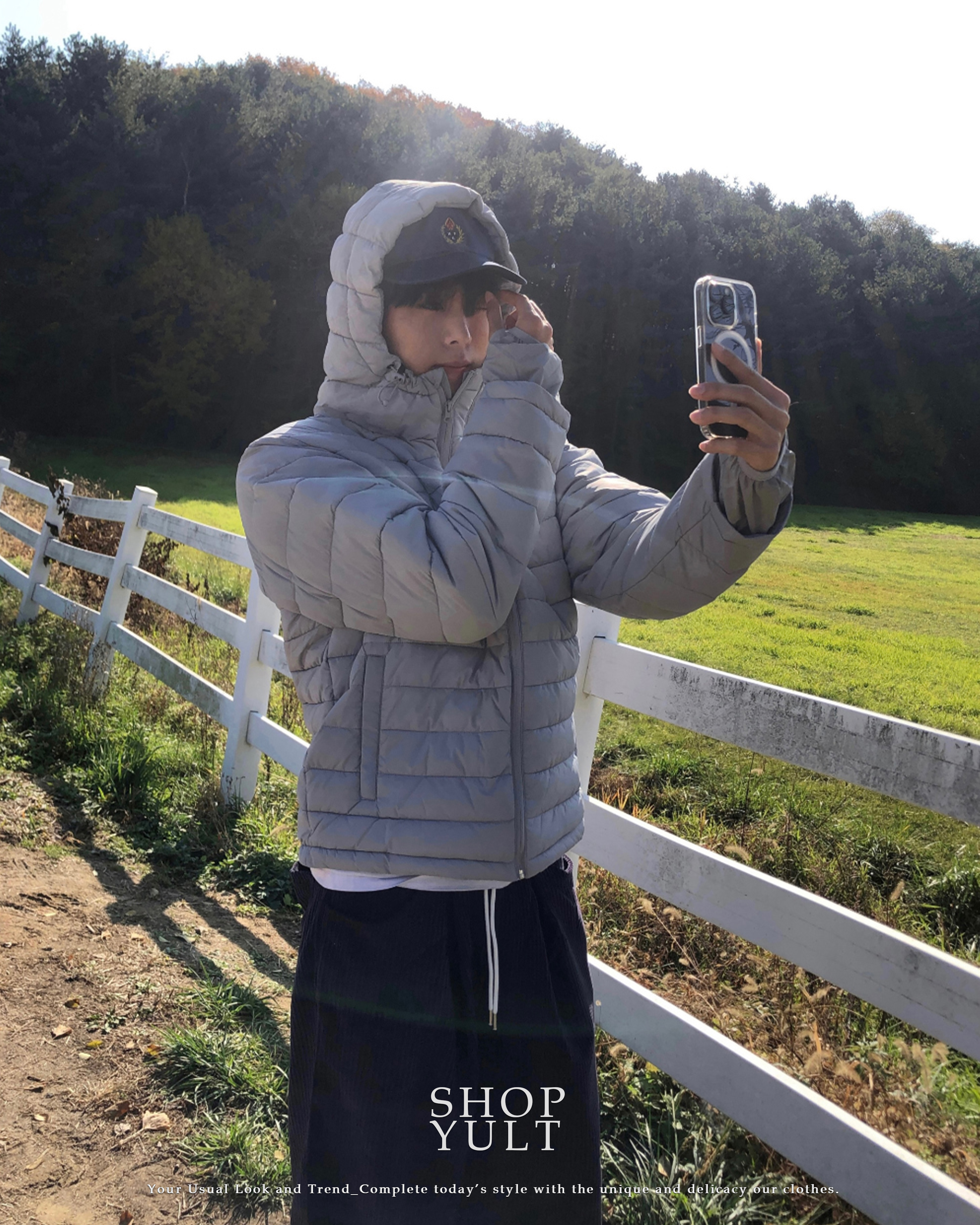 (3 color) 軽量 ダウンジャケット