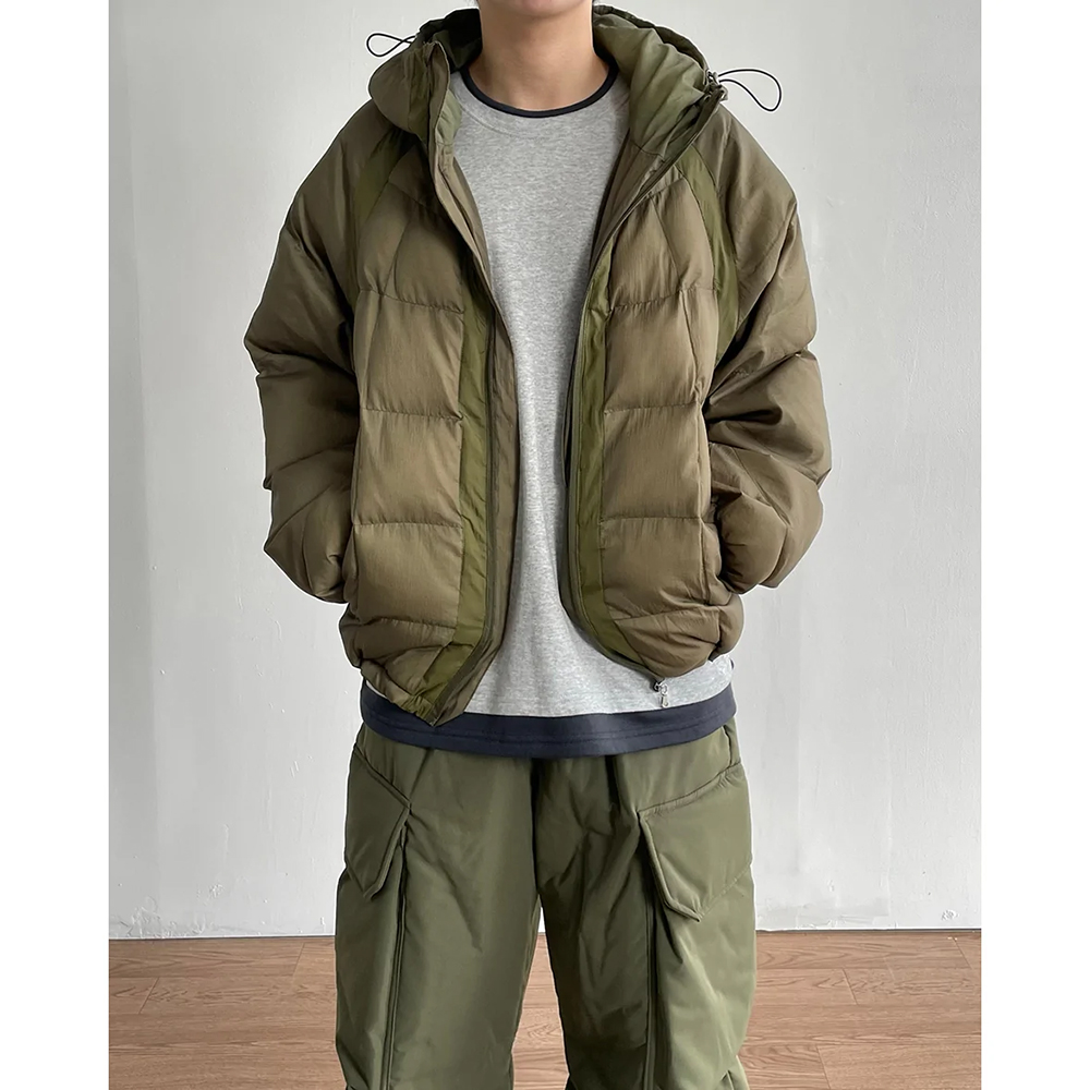 スクエアフード付きダウン | ファッション通販サイト NUGU