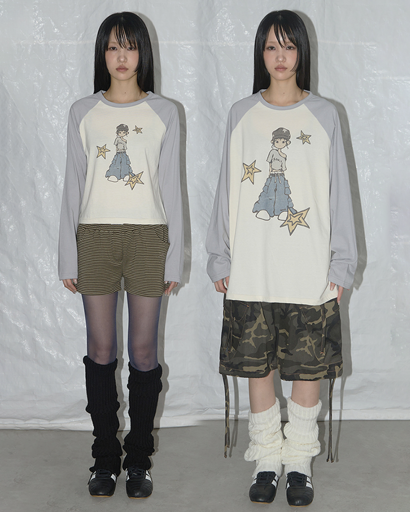 Pony Star Long Sleeve (Gray) F25QB095 | ファッション通販