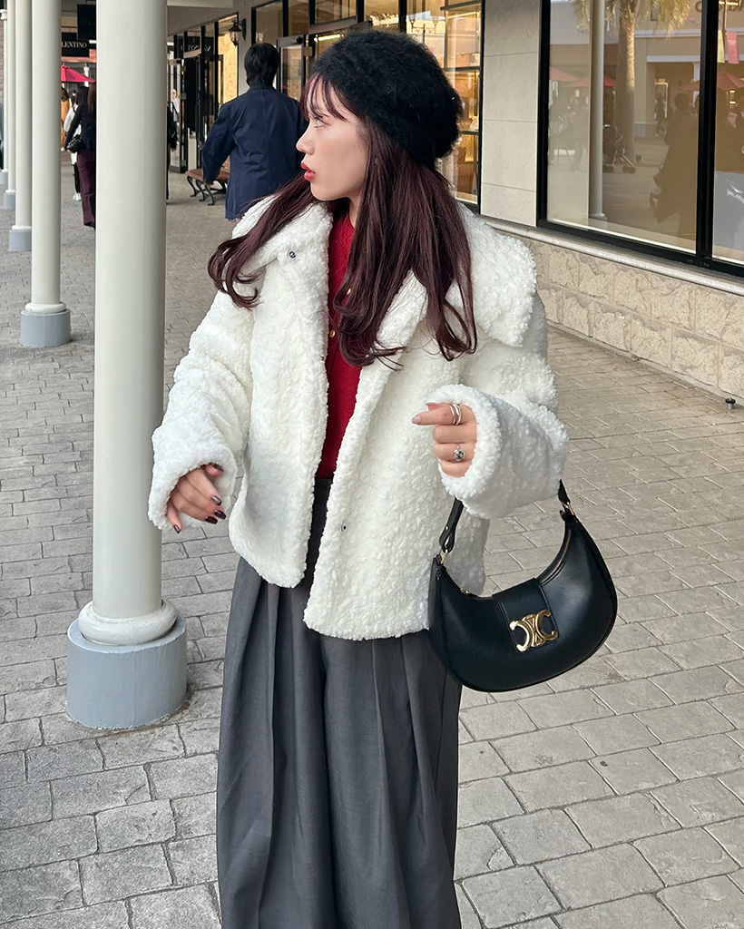 カラーボアジャケット | ファッション通販サイト NUGU