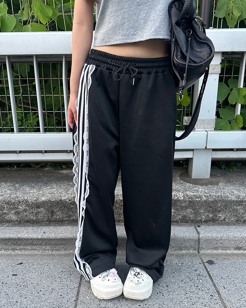 フリルラインスウェットパンツ | ファッション通販サイト NUGU