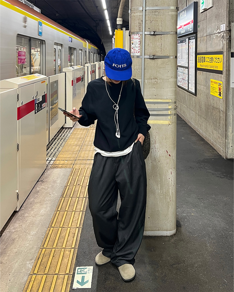 コーリンストライプスラックス | ファッション通販サイト NUGU