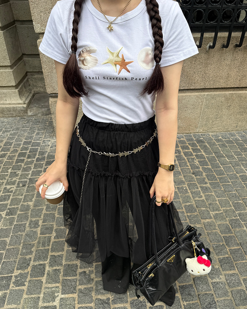 シルクシフォンスカート シフォンミディスカート | ファッション通販サイト NUGU