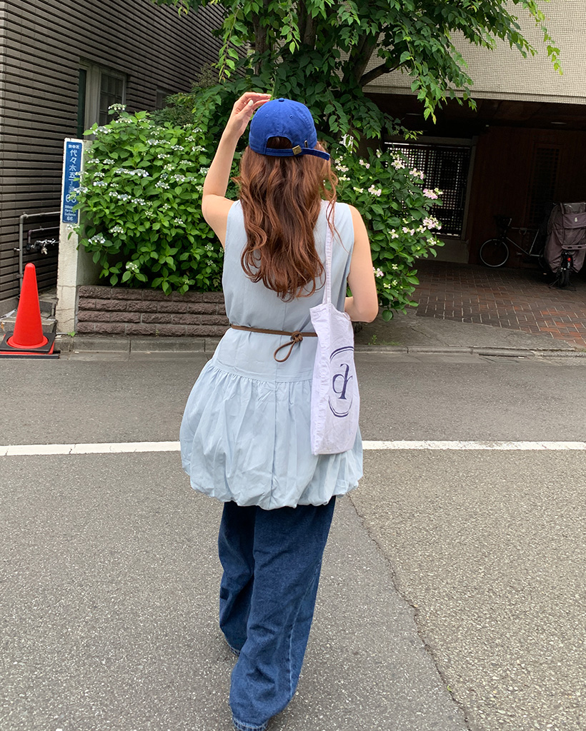 スリーブレスバルーンミニワンピース | ファッション通販サイト NUGU