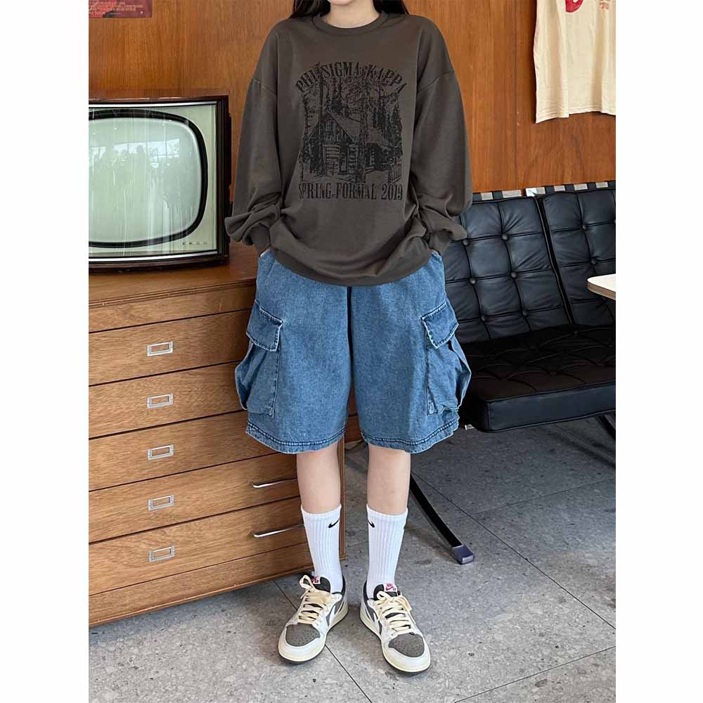 unisex] カーゴデニムショートパンツ | ファッション通販サイト NUGU