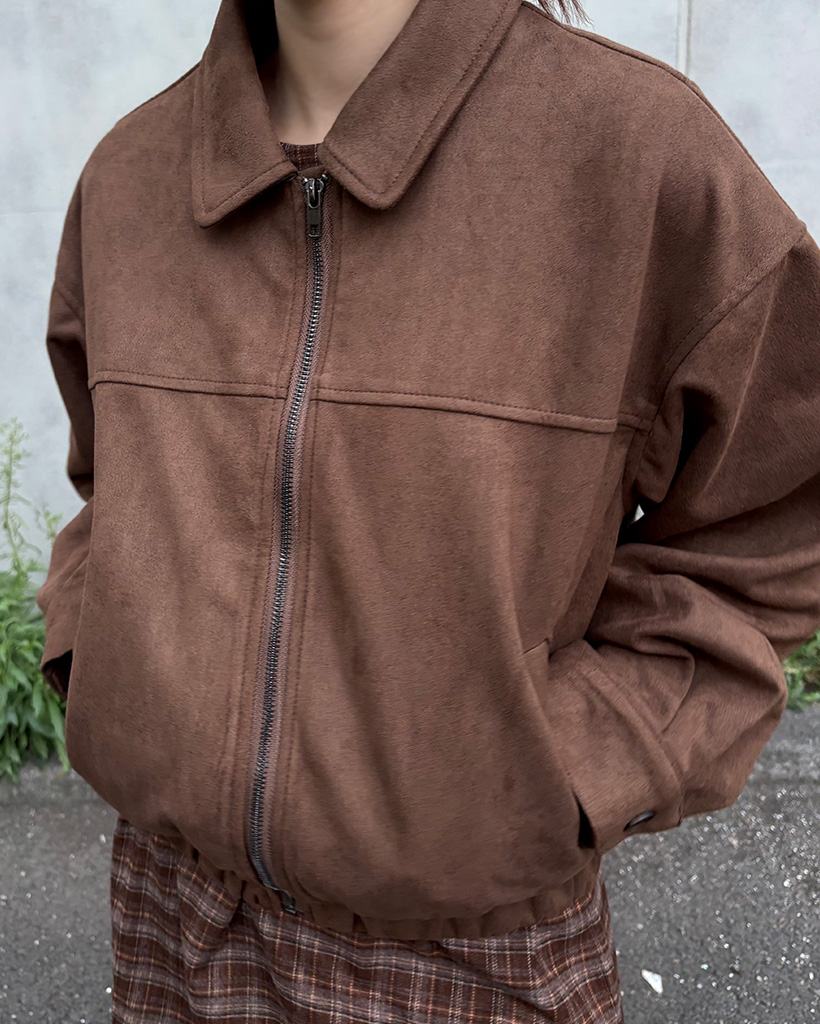 スエードブルゾンジャケット | ファッション通販サイト NUGU