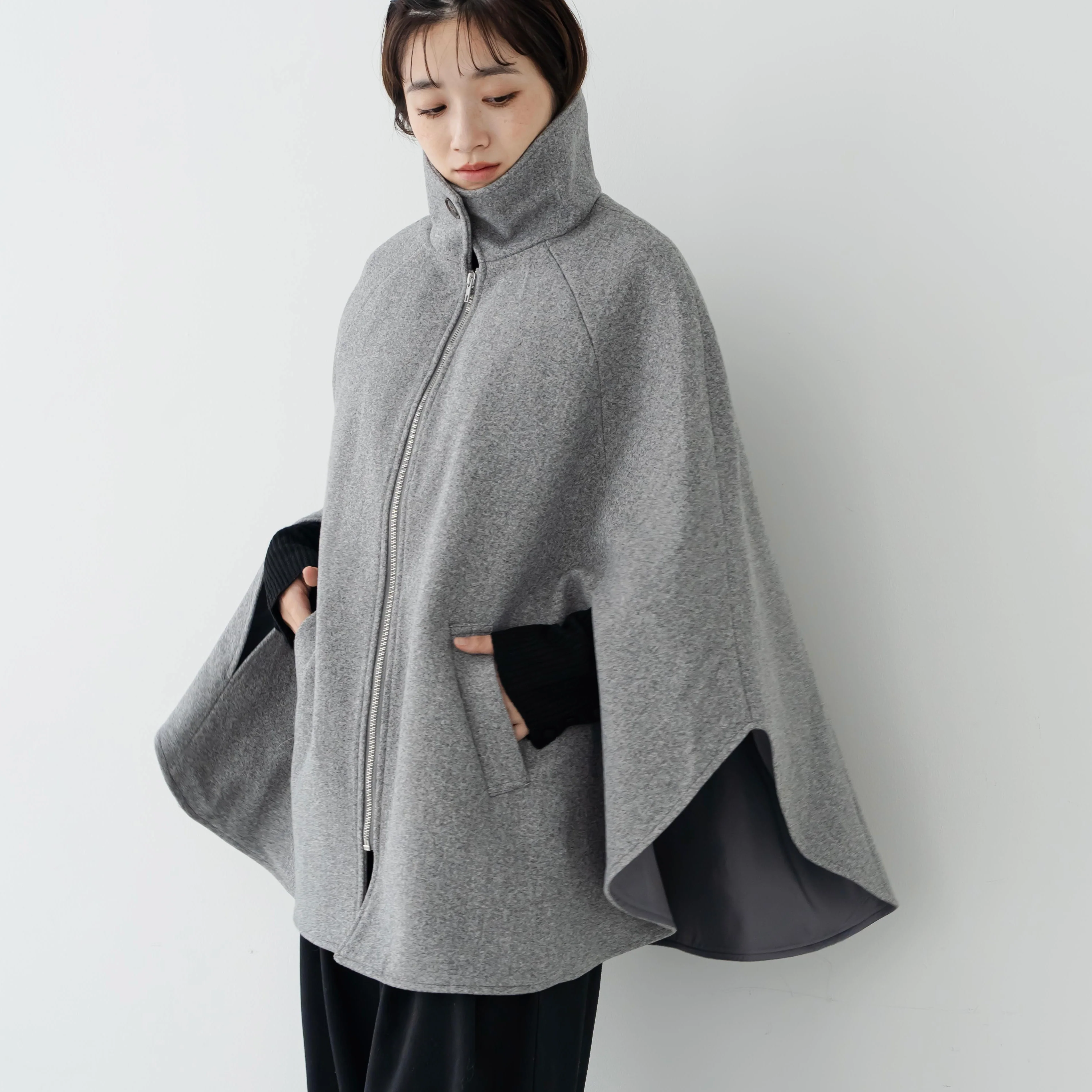 デザインポンチョコート | ファッション通販サイト NUGU