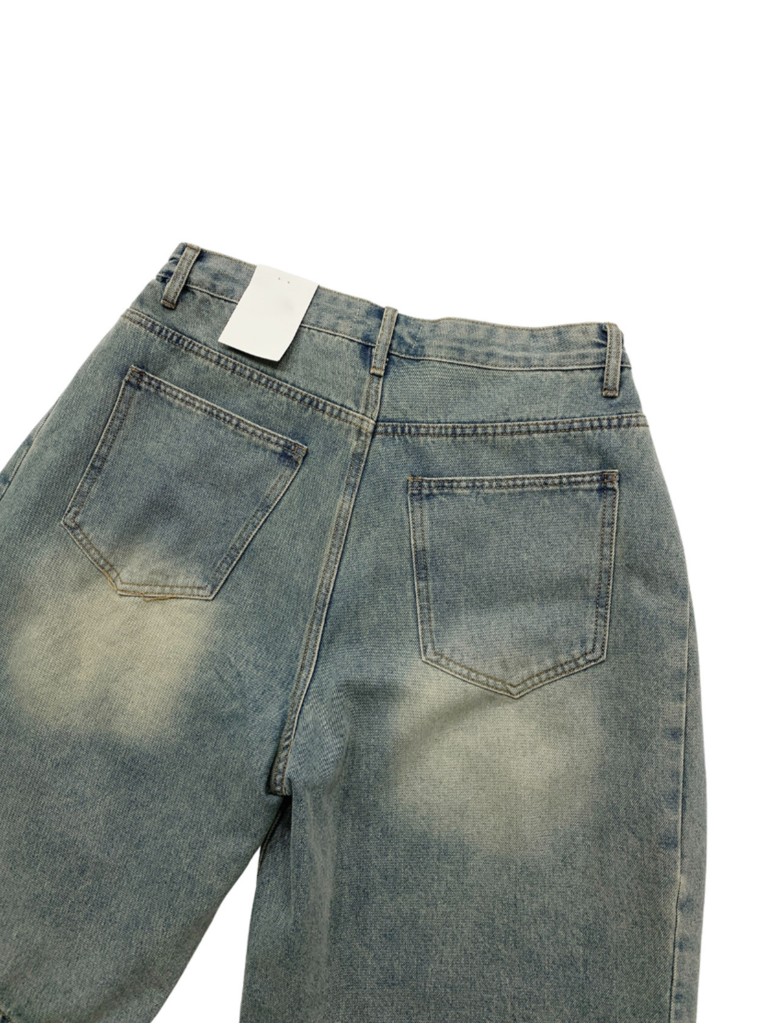 5Size]デイリーサイドタック入りデニムハーフパンツ