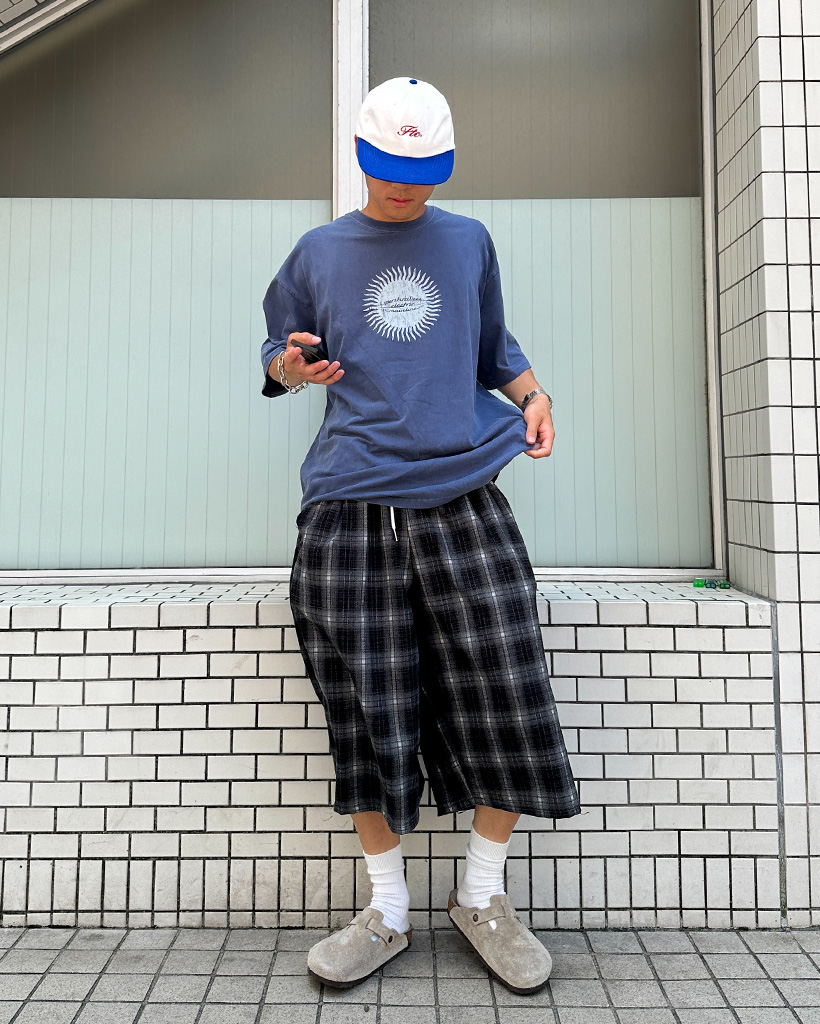 チェック柄バミューダパンツ | ファッション通販サイト NUGU