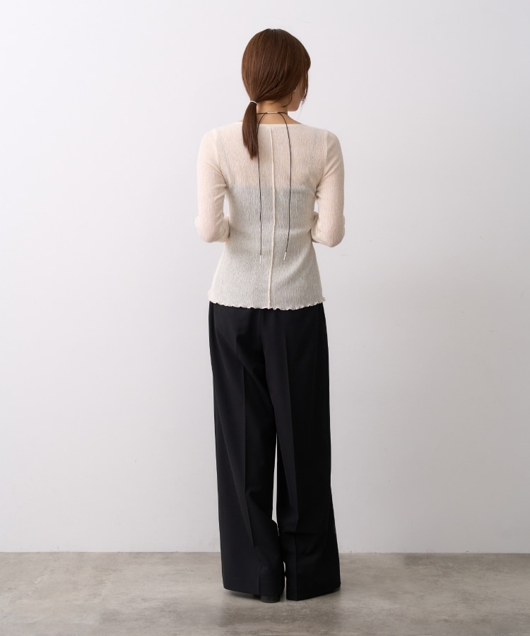 fronthook sheer rib pullover | ファッション通販サイト NUGU