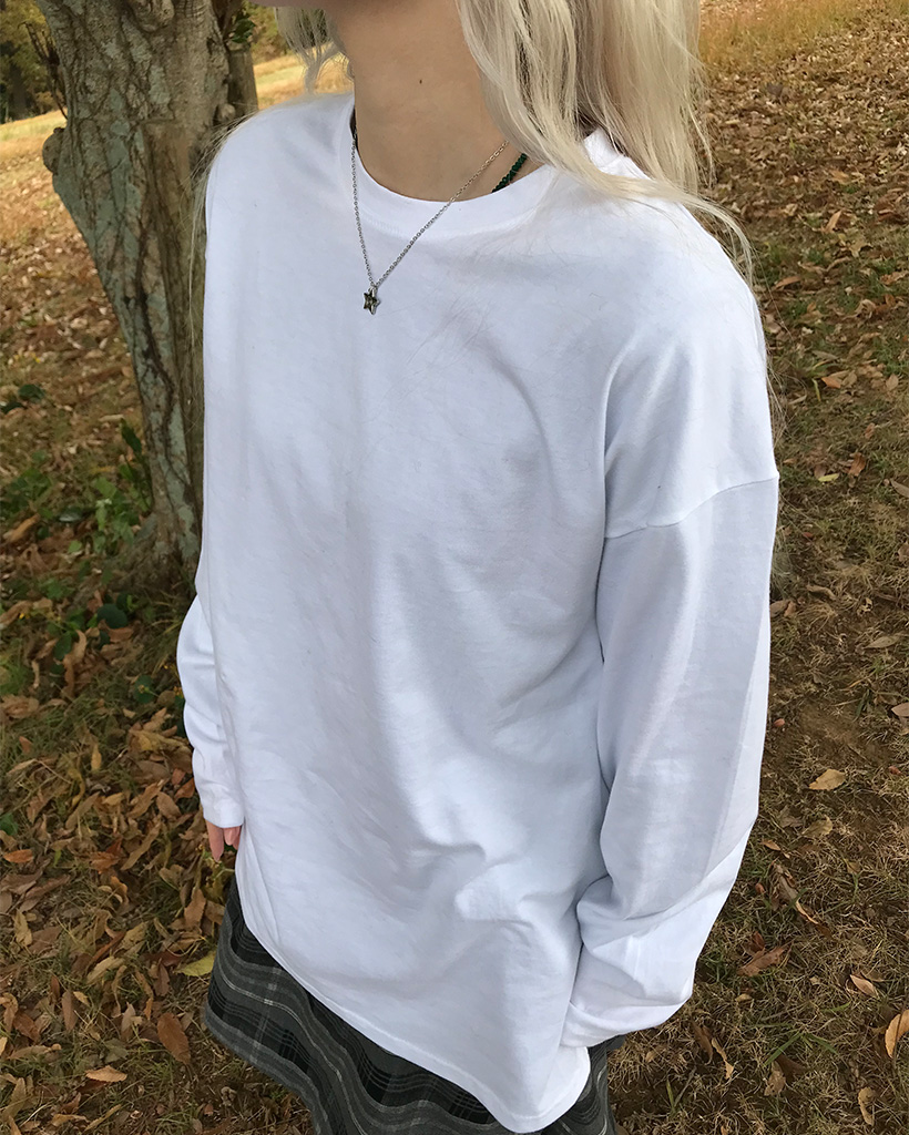 無地スリットロンT