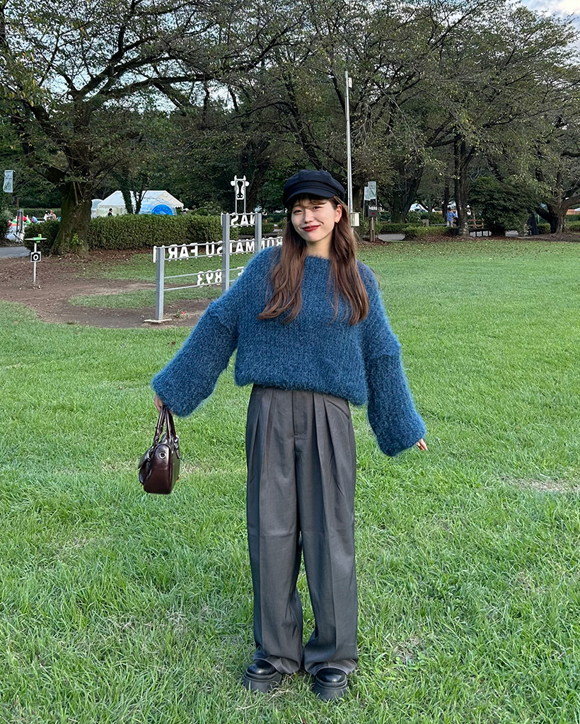 ロングスリーブシャギーニット | ファッション通販サイト NUGU