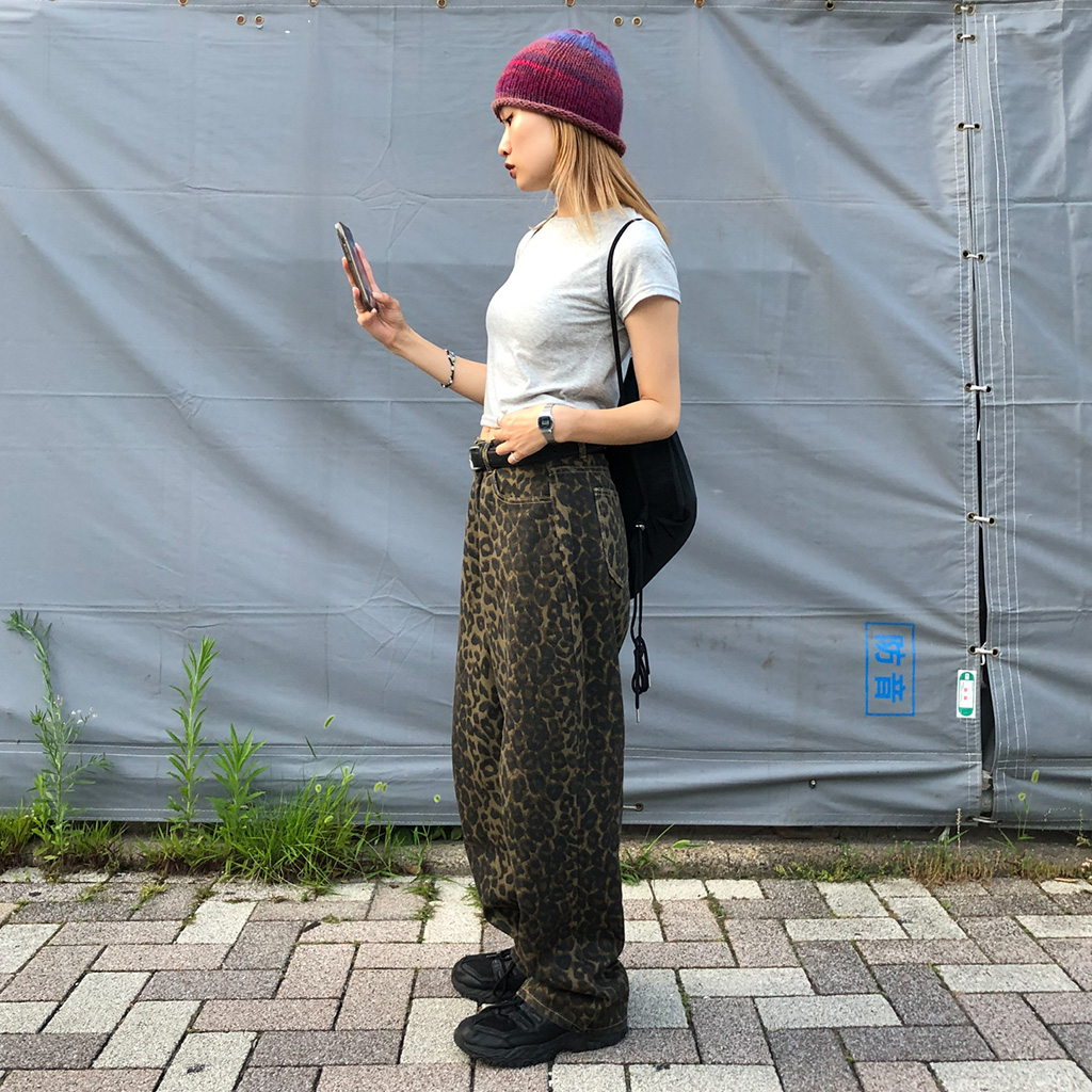 akte 新品未使用 レオパードワイドパンツ akte 新品未使用 レオパードワイドパンツ