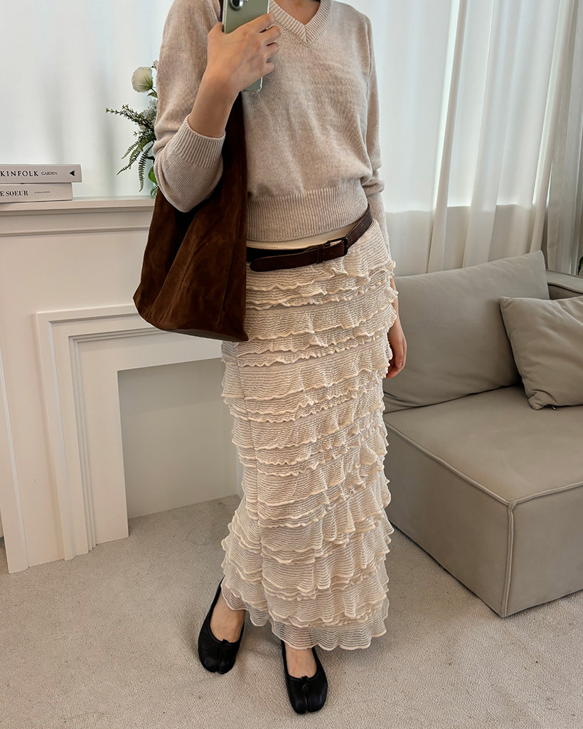 【人気完売】2023✨️アディアム Hanabi スカート ティアード ロング 白 楽天市場】 ティアードスカート ロングスカート マキシスカート