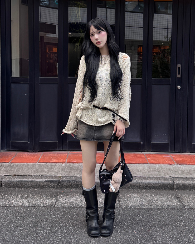 新品未使用　TFW49 長袖　ニット　サイズS TFW49［ティーエフダブリューフォーティーナイン］KNIT VEST/高