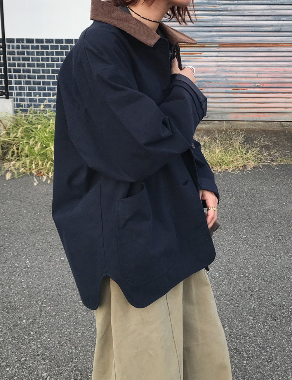 コーデュロイ襟ジャケット | ファッション通販サイト NUGU