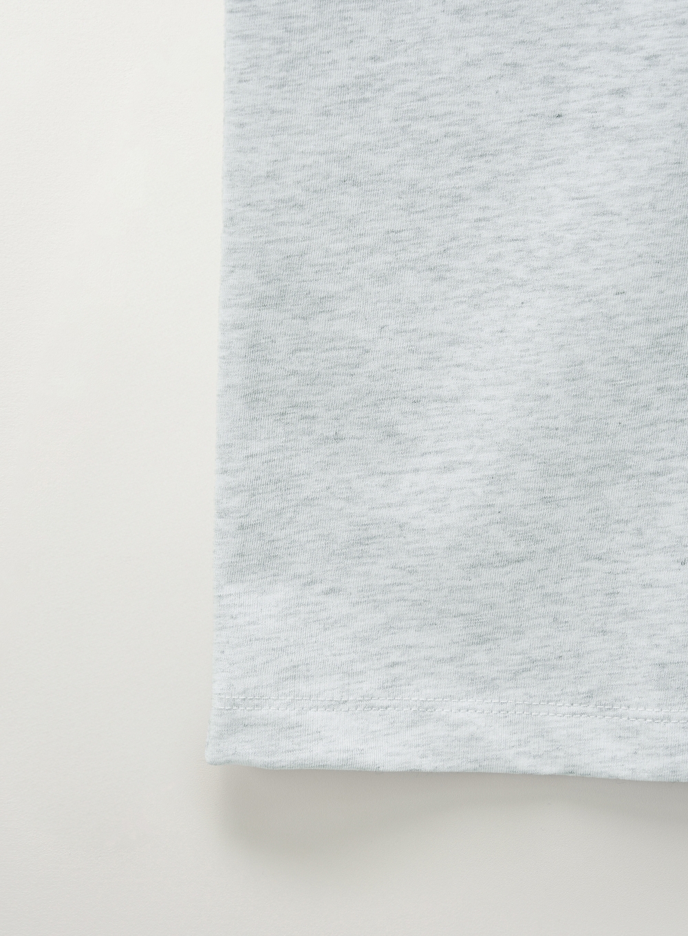 All Day Crew Neck Layered Sleeveless Top - Melange White