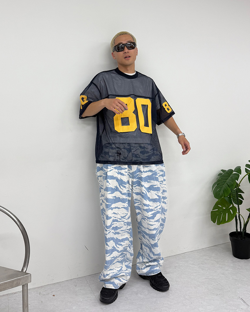 ナンバーメッシュ半袖Tシャツ | ファッション通販サイト NUGU