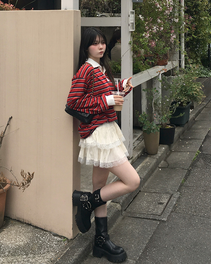関税込★VIP価格【SELF PORTRAIT】レースティアードミニドレス SETTAN/セッタン】総レース/ Vネック/ Aライン/ ミディアム丈